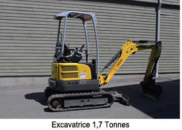 Excavatrice 1,7T